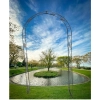 Pergola metal LUCK DESIGN łuk szerokość 120cm wysokość 230 cm + 4× Haczyk haki metalowy DO MOCOWANIA DO ZIEMI 30cm