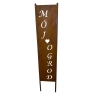 Panel ogrodowy parawan dekoracyjny metal patyna 120cm ,,Mój Ogród”