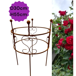 1x Podpora do roślin krzewów kwiatów roślin solidna średnica 30cm wysokość 55cm