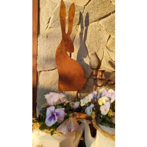 Zając Królik Zajączek siedzący ozdoba do doniczki, ogrodu figurka 50cm