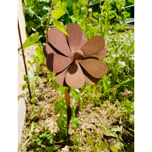 Stylowy DUŻY KWIAT OGRÓD DONICZKA ozdoba średnica 20cm wysokość 60cm