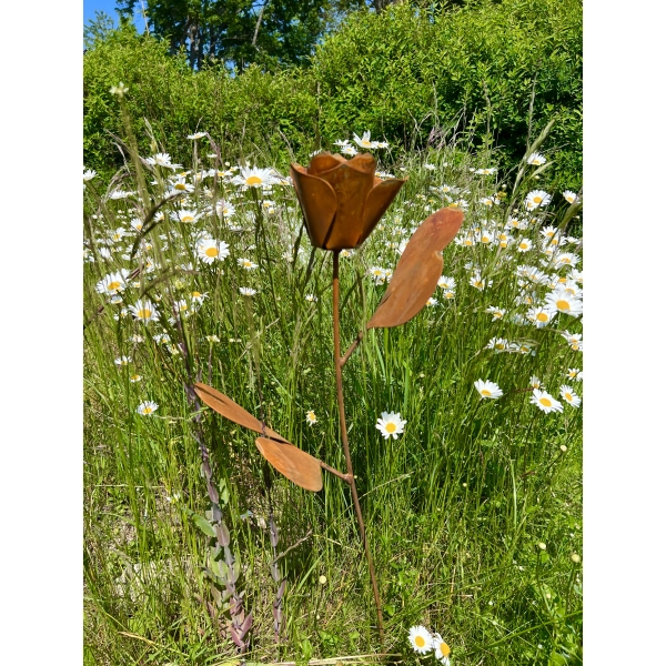 Stylowa Róża dekoracja ogrodowa 90cm