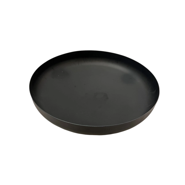 Dekoracyjne Lustro Wodne z Metalu – Okrągłe Oczko Wodne w kolorze czarnym średnica 60cm