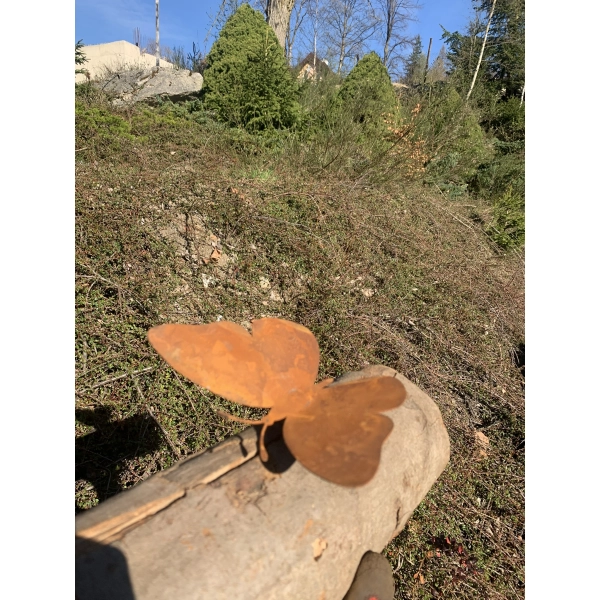 Stylowy Motyl metalowy rustykalny figurka dekoracja ogrodowa