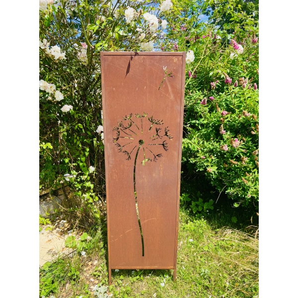 Panel ogrodowy duży XXL parawan dekoracyjny 180cm x 50cm Dmuchawiec Czosnek