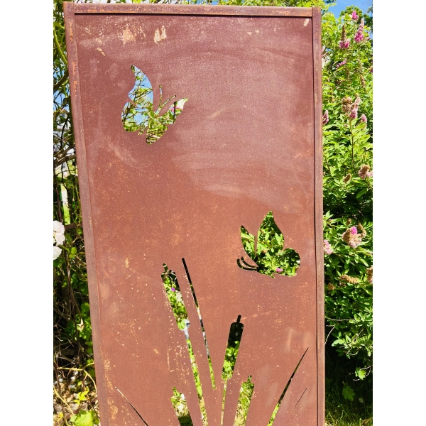 Panel ogrodowy duży XXL parawan dekoracyjny 180cm x 50cm Motyle