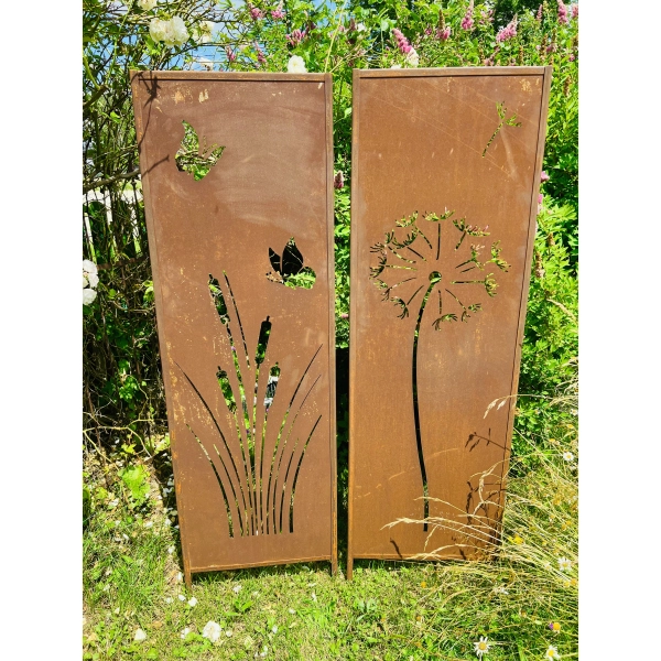 Panel ogrodowy duży XXL parawan dekoracyjny 180cm x 50cm Motyle