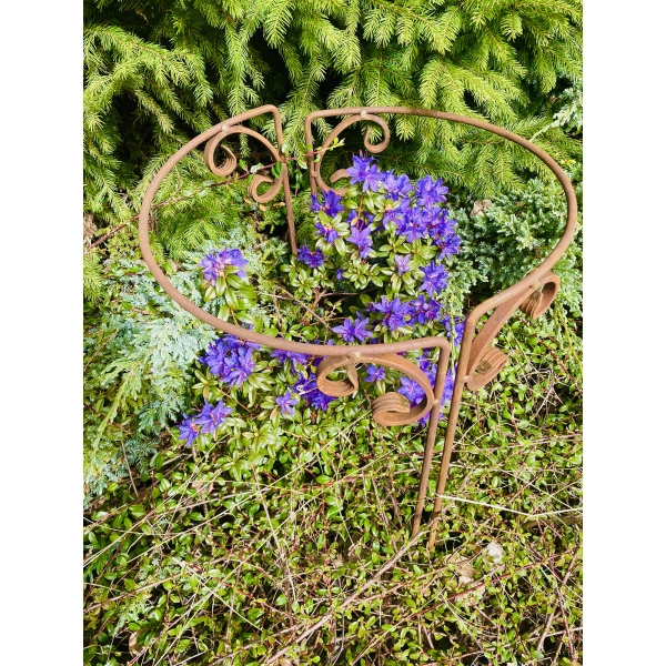 Stylowa Podpora do roślin krzewów hortensji podpórka solidna średnica 40cm wysokość 60cm