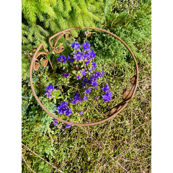 Stylowa Podpora do roślin krzewów hortensji podpórka solidna średnica 40cm wysokość 60cm