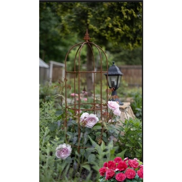 Podpora do roślin krzewów kwiatów roślin OBELISK ozdoba średnica 25cm wysokość 100cm