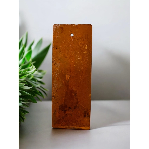 Znacznik prostokątny do roślin serce rustykalne 10cm x 5 sztuk zestaw