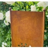 Panel ogrodowy parawan dekoracyjny metal patyna 180cm Dmuchawiec