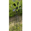 Wiatrak ogrodowy metalowy solidny podpora podpórki Jakość PL czarny 140cm