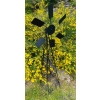 Wiatrak ogrodowy metalowy solidny podpora podpórki Jakość PL czarny 140cm