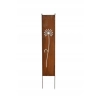 Panel ogrodowy parawan dekoracyjny metal patyna 180cm Dmuchawiec