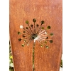 Panel ogrodowy parawan dekoracyjny metal patyna 180cm Dmuchawiec