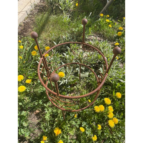 1x Podpora do roślin krzewów kwiatów roślin solidna średnica 30cm wysokość 55cm
