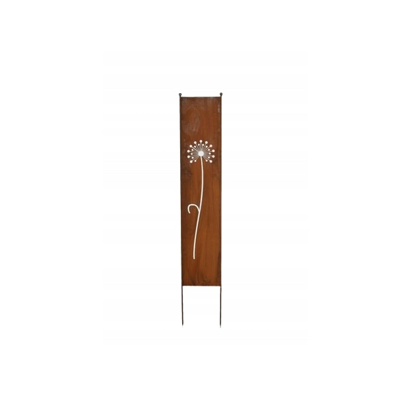 Panel ogrodowy parawan dekoracyjny metal patyna 180cm Dmuchawiec