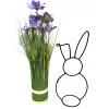 Zając wyjątkowy Królik Wielkanoc Loft ozdoba figurka 30cm Zajączek
