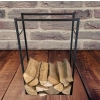 Stojak regał na drewno kominkowe metalowy LOFT POLSKI pojemny solidny 100cm