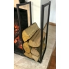 Stojak regał kosz na drewno kominkowe LOFT PL POJEMNY 80x30x30cm nowoczesny