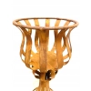 Ozdoba dekoracja ogrodowa świecznik kwietnik metalowy doniczka polski 60cm