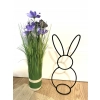 Zając Królik Wielkanoc Loft ozdoba figurka metalowy polska 30cm Zajączek