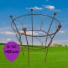 Podpora do roślin krzewów piwonii hortensji podpórki średnica 50cm wysokość 60cm styl 4 SZTUKI