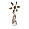 PODPORA Wiatrak ogrodowy turbina wiatrowa metalowy solidny rustykalny 2w1