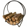 Stojak regał kosz na drewno kominkowe LOFT PL POJEMNY 45cm nowoczesny metal