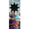 gwiazdka ozdoba świąteczna 10cm+17cm dekoracja Święta stroik gwiazda