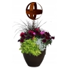Kula dekoracja ogrodowa rustykalna metalowa 15cm ogród doniczka ozdoba pik