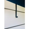 Uchwyt, WIESZAK na drzwi, haczyk na szafę organizer 29cm metalowy + taśma