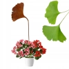 Stylowy KWIAT GINKO 15x45CM OGRÓD DONICZKA ozdoba polski rustykalny FIGURKA
