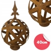 Kula dekoracyjna rustykalna 40cm ze Szpicem na podstawie ogród taras rzeźba