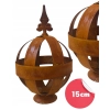 Kula dekoracja ogrodowa rustykalna 15cm na podstawie z Lilią