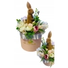 Zając Królik Wielkanoc Flower Box ozdoba na stół prezent