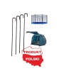 Kotwy haki metalowe DO MOCOWANIA montażu trampoliny namiotu huśtawki 4szt