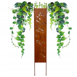 Panel ogrodowy metalowy parawan ażur mata H180cm bluszcz podpora