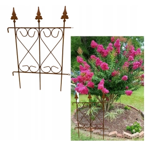 podpora ogrodzenie metalowe dekoracyjne obrzeże róż pergola solidne 53x37cm