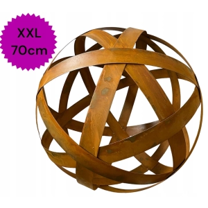 Piękna Kula dekoracyjna rustykalna XXL 70cm - ogród taras stylowa rzeźba
