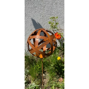 Kula dekoracja rustykalna polska 20cm na piku 40cm