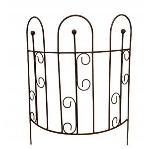 1 x Podpora metalowa palisada podpórka obrzeże pergola solidne 50x65cm