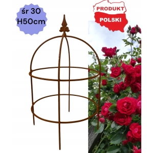 Podpora do roślin krzewów kwiatów roślin piwonii PERGOLA średnica 30cm wysokość 50cm obelisk