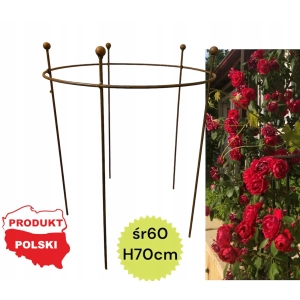 Podpora podpórki do roślin producent róż hortensji PERGOLA śr 60cm H 70cm