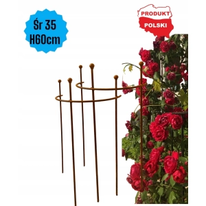 Podpora podpórka półokrągła roślin pergola średnica 35cm wysokość 60cm