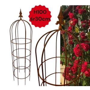 Piękna Podpora do roślin roślin PERGOLA OBELISK ozdoba D30 H115cm polska