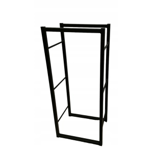 Stojak na drewno kominkowe solidny pojemny LOFT, POLSKI kominek 80x35cm