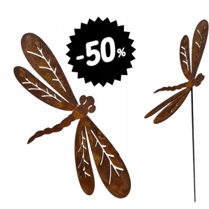Stylowa wyjątkowa WAŻKA 50cm RUSTYKALNA 2szt OGRÓD DONICZKA RZEŹBA FIGURKA
