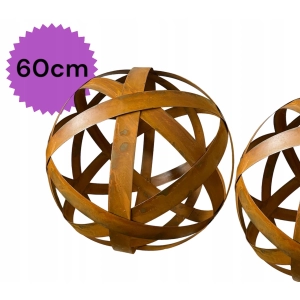 Kula dekoracyjna ogrodowa rustykalna XL 60cm stylowa rzeźba